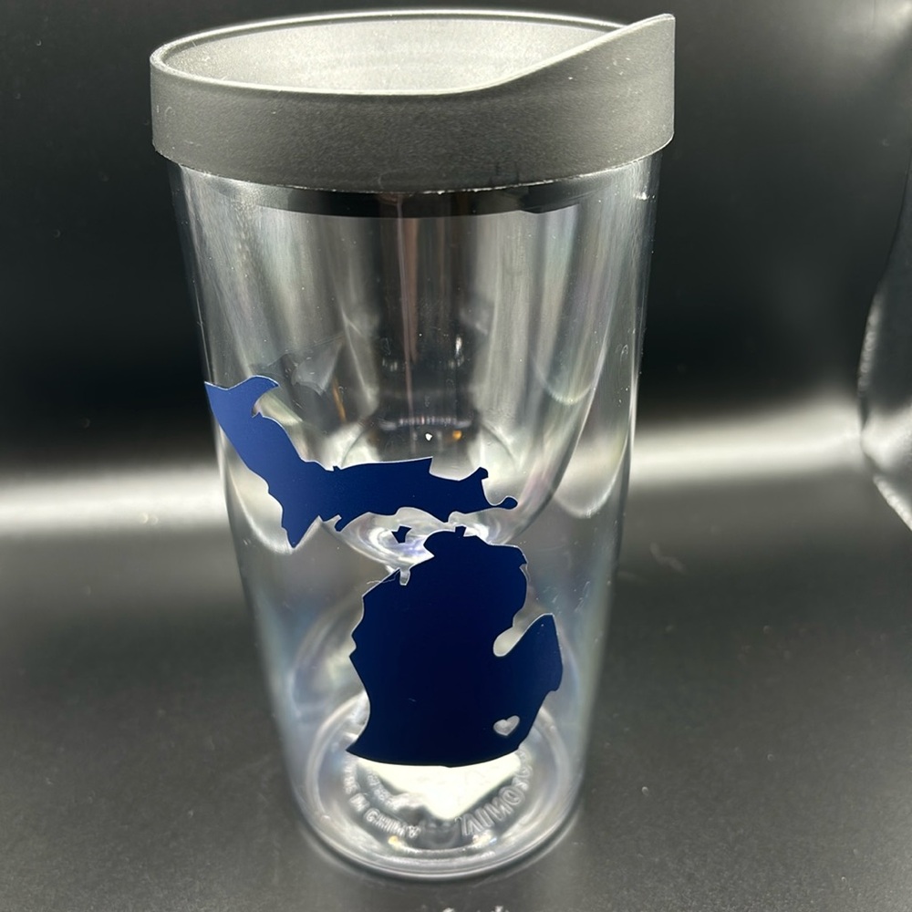 State of Michigan sippy wine glass